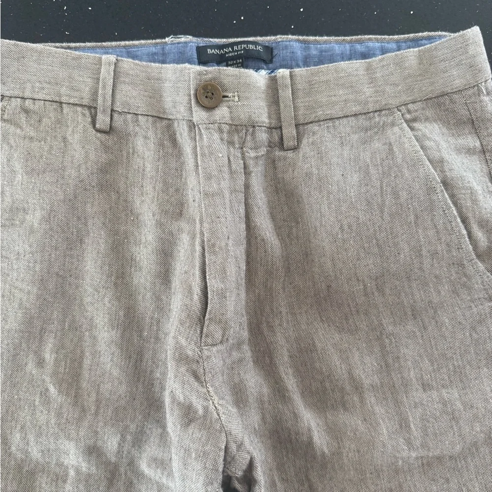 Banana Republic Men's Gray Aiden Fit Dress Pants